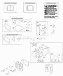 Cylinder Cylinder Head Gasket Set - Engine Gasket Set - Valve Lubrication OperatorS Manual Warning Label Diagram and Parts List for 09T802-0113-B1  Briggs and Stratton Engine